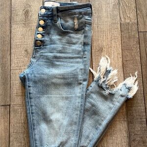 Vervet High Rise Distressed Skinny Jeans